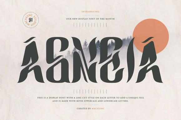 Agneia: A Unique Display Font for Modern Web and Brand Design
