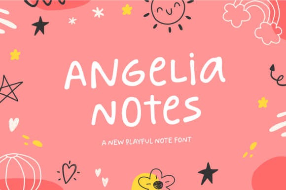 Angelia Notes: A Playful Handwritten Font for Crafters and Makers