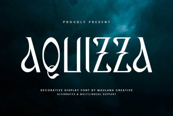 Aquizza: A Stylish Display Font That Elevates Handmade Product Design