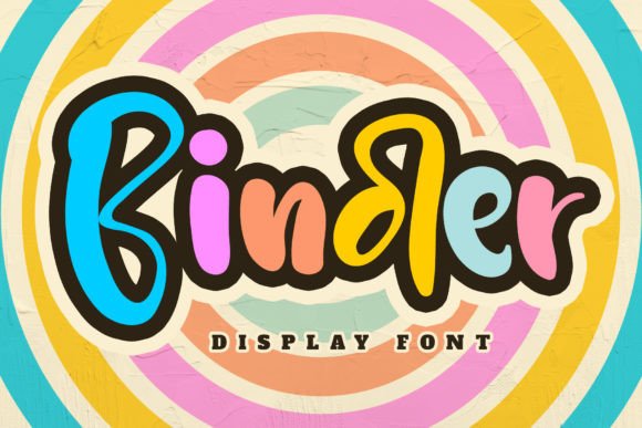 Binder: A Cheerful Display Font for Crafters and Makers
