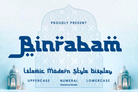 Binrabam: A Modern Arabic Display Font for Handmade Labels, Invitations & Packaging