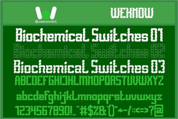 Biomechanical Switches: A Sci-Fi Display Font for Bold Brand Identities