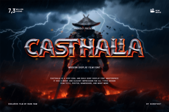 Casthalia: A Bold Display Font for Modern Web Design Projects