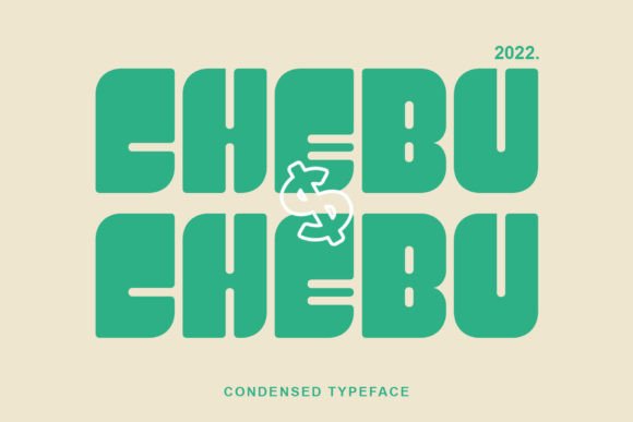 Chebu: A Joyful Display Font for Crafters and Product Designers