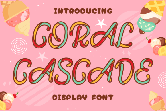Coral Cascade: A Designer’s Sweet Spot for Playful Brand Typography