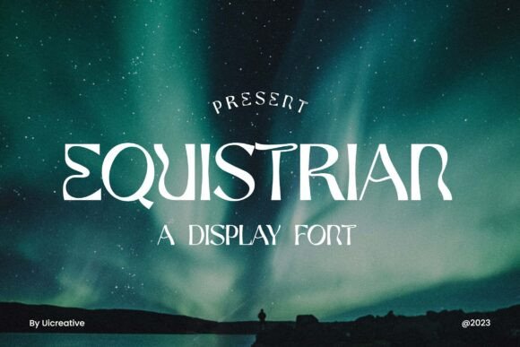 Equistrian: A Modern Display Font for Web Design and Digital Branding