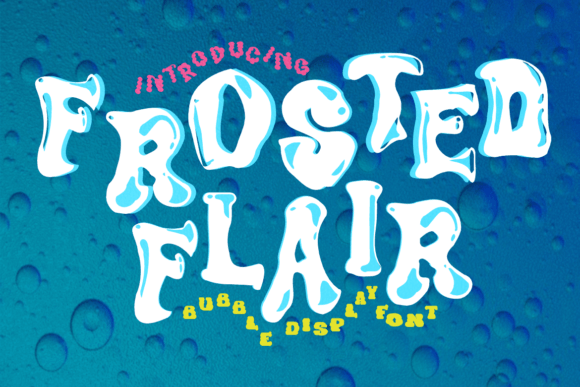 Frosted Flair: A Display Font That Elevates Editorial Design with Fluid Elegance