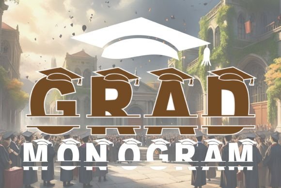 Grad Monogram: A Stylish Display Font for Web Designers and Digital Makers