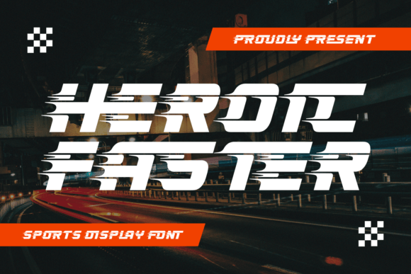 Heroic Faster: A Bold Display Font for Dynamic Campaign Visuals