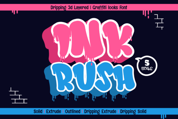Ink Rush: A Bold Display Font That Elevates Brand Identity