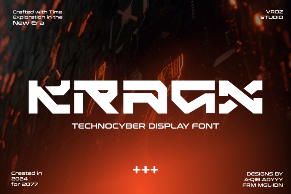 Kragx: A Futuristic Display Font for Bold Brand Identities