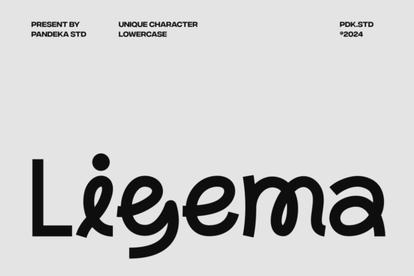 Ligema: A Bold Display Font for Modern Marketing Visuals