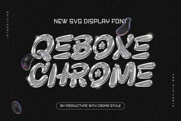 Qebox Chrome: A Futuristic Display Font for Bold Editorial Design
