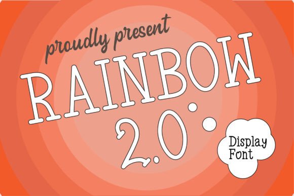 Rainbow 2.0: A Vibrant Display Font for Digital Branding and Web Design