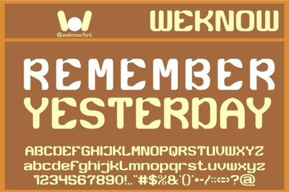 Remember Yesterday: A Designer’s Take on This Distinctive Display Font