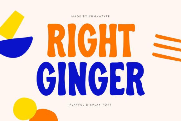 Right Ginger: A Display Font That Elevates Small Business Branding