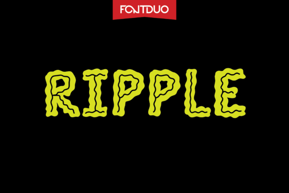 Ripple: A Dynamic Display Font for Business Branding