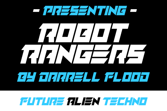 Robot Rangers: A Bold Display Font for Modern Branding