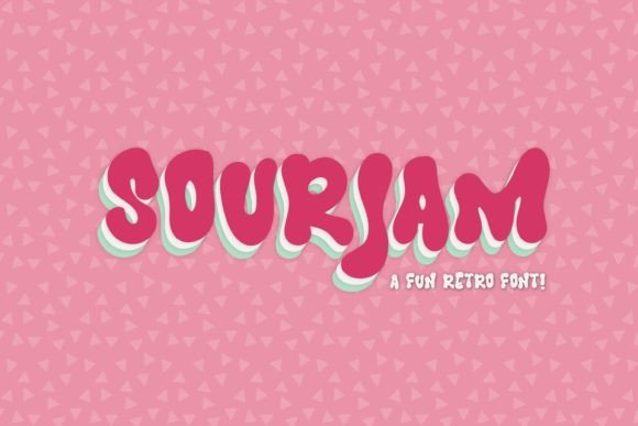 Sourjam: A Playful Display Font for Makers and Creative Sellers