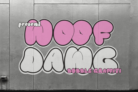 Woof Dawg: A Bold Display Font for Dynamic Marketing Visuals